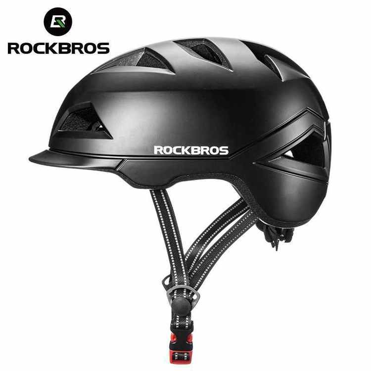 Шлем велосипедный Rockbros TS-56ВК черный - фото