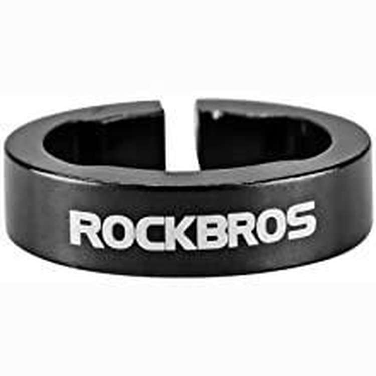 Грипсы с алюминиевыми наконечниками Rockbros 2017-14A черные- Фото 2