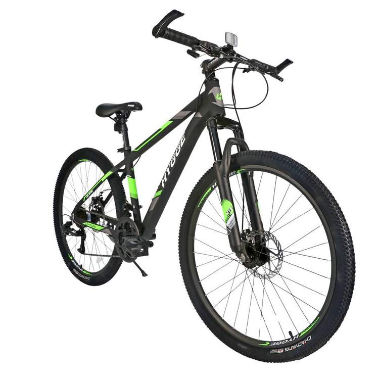Велосипед HYGGE 2021 15 черно-зеленый - фотография 1