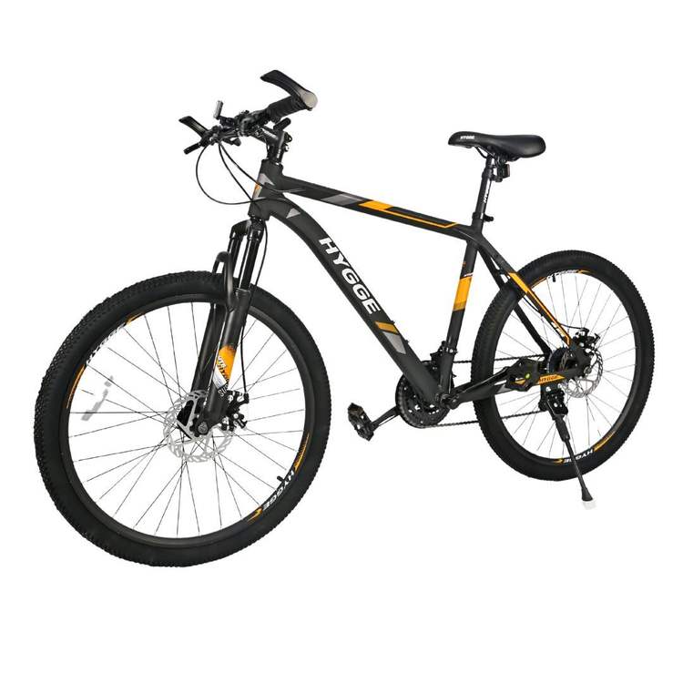 Велосипед HYGGE 2021 19 черно-оранжевый - фотография 1